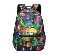Fashionable Cartoon Gorilla Tag Children's Backpack 17-inch Large-sized Student Campus Schoolbag Laptop Shoulder Bag Suitable for Boys and Girls (A11)