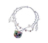 Fashionable Cats Eye Hand Chain Jewelry Accessory With Heart Adjustable Length Clasp For Special Occasions Acrylic Heart