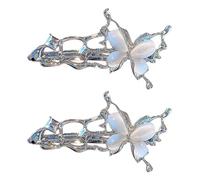 Fashionable Cats Eye Stone Hair Barrette Butterfly Hair Accessory Aesthetic Hair Pin For Daily Wear And Formal Event