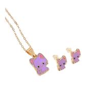 Fashionable Cats Necklace and Studs Earrings Set Offering a Distinctive Look Suitable for Various Event and Daily Use Trendy Earrings and Necklace
