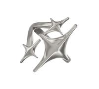 Fashionable Celestials Designs Sturdy Alloy Portable Accessory For Special Occasions And Gifting Wear Star Shape Alloy Rings
