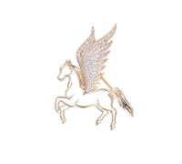 Fashionable Charm Brooch Pin Flying Horse Brooch Beautiful Badges Alloy Texture Perfect for Daily Wear or Gift Giving Fashion Pin