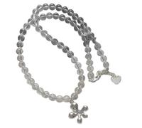 Fashionable Clear Bead Floral Bead Necklace Acrylic Necklaces Neckwear For Everyday Party Use Sparkling Statement Necklace