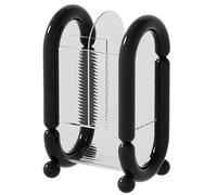 Fashionable clear covers makeup brush organizers to protect them from a stylish, versatile compartment design