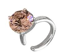 Fashionable Clip On Ear Cuff With Cubic Zirconia Stones Versatile Alloy Jewelry For Women Without Piercing Clip On Ear Cuff No Piercing