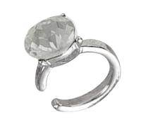 Fashionable Clip On Ear Cuff With Cubic Zirconia Stones Versatile Alloy Jewelry For Women Without Piercing Sparkling Ear Climber Her
