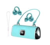 Fashionable Clip On Wireless Headphones X22 Ear Cliheadset With LED Display 5.4 Open Stereo Sound Earbuds IPX5 Handbag Style Earphones For Workout 3d Innovation (B, One Size)