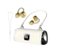 Fashionable Clip On Wireless Headphones X22 Ear Cliheadset With LED Display 5.4 Open Stereo Sound Earbuds IPX5 Handbag Style Earphones For Workout 3d Innovation (D, One Size)