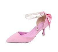 Fashionable Comfortable Women's Sandals with Bow Strap for Spring/Elegant Comfortable Sandals Collection for Everyday Holidays Without Looking at Colour or Size, pink, 9 UK