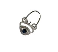 Fashionable Copper Devil Eye Eyelash Accent Rings Lightweight Body Jewelry For Costume Parties Everyday Use Trendy Unisex Eye