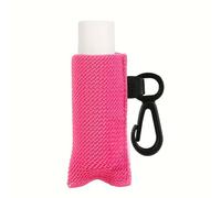 Fashionable Cosmetic Keychain Organiser Elastic Lipstick Holder Clip On Chapsticks Sleeve Handmade Lip Balm Storage Bag