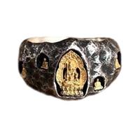 Fashionable Couple Jewelry Alloy Texture Traditional Craftsmanship Rings For Youthful Women And Couples Retro Handmade Jewelry