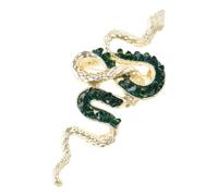Fashionable Crystal Snake Brooch For Various Outfits Chinese New Year Party Badge For Business Meeting Suit Snake Brooch, one size, As described