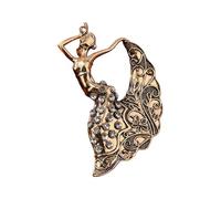 Fashionable Cultural Accessory Intricate Dai Dancer Badge Brooch Pin Perfect for Dress Scarf Hat Decoration Intangible Cultural Badge