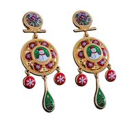 Fashionable Dangle Earrings Showcasing Ornate Metalwork and Whimsical Sound Accents Unique Ear Adornment Vintage Earrings