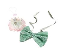 Fashionable Dog Collar Princess Crowns Elegant Bowknot Versatile Fit for Pets Adjustable for Small to Large Pets Adjustable Pet Harness Collar and Leash Set for Small Dogs Puppy