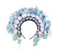 Fashionable Double Sided Flower Headband Delicate Flower Hairband Accessory Unique Floral Headpiece For Formal Gathering