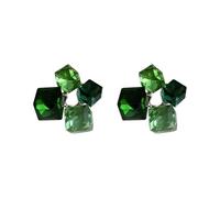 Fashionable Ear Studs Comfortable Geometric 3D Square Earrings Elegant Jewelry Comfortable Wear Earrings for Daily Wear or Party, フリーサイズ