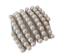 Fashionable elastic pearl hair accessories Portable fashion headband for long and short hair styles