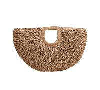 Fashionable Evening Purse Tote Bag Women's Woven Straw Handbag For Beach And Travel Paper Handbag