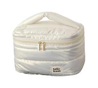 Fashionable Expandable Cosmetic Bag with Multiple Sections Waterproof Travel Toiletry Holder for Women Gym Items Storage Waterproof Foldable Cosmetic Bag