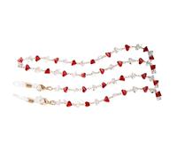 Fashionable Eyeglasses Holder Cord with Tips, Crystal Accent Strap for Accessories Glasses Outdoor Sport Necklace