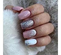 Fashionable False Nails French Nails Tip 24 Pieces Of Stylish Fake Nails For All Occasions