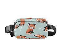 Fashionable Fanny Pack Waist Bag Cute Red Panda Men Women Multipurpose Chest Belt Bum Bag with Adjustable Strap for Cycling Hiking Gym, Cute Red Panda, One Size
