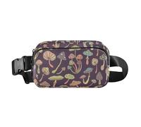 Fashionable Fanny Waist Pack for Women Men Multipurpose Sling Bag Travel Accessory with Adjustable Strap for Workout Running Hiking Magic Mushrooms