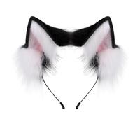 Fashionable Faux Furry Ears Headwear Cartoon Hairpieces Soft Headwear Multi Color Option For Daily And Party Use