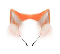 Fashionable Faux Furry Ears Headwear Cartoon Hairpieces Soft Headwear Multi Color Option For Daily And Party Use