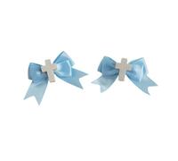 Fashionable Flat Clip Hairpin Crosses Ornaments For Women Girl Bunches Hairclip Sweet Colorful Photo Props