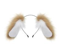 Fashionable Floppy Ear Dog Hair Hoop Charm Plush Dog Stylish Ear Hairband For Various Head Size