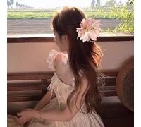 Fashionable Flower Hair Accessory, Pink, Exquisite Design, Suitable For Both Daily Life And Parties, Elegant And Gentle, Fashionable And Charming, With Delicate Details.