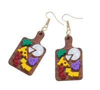 Fashionable Food Inspired Studs Earrings Jewelry Accessory for Those Who Love Humorous and Elegant Styles Wear Plate Earrings