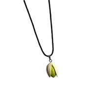 Fashionable Fun Pistachioes Inspired Necklace Representing Sweetness and Intimacy for Couples and Fashion Lovers Unique Jewelry Designs