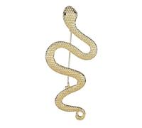 Fashionable gold snake brooch elegant styling for lightweight and easy to wear alloy brooch pin rhinestone