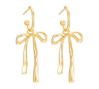 Fashionable Golden Bow Tassel Earrings Combining Elegant Charm With Design Are The Perfect Jewelry For Any Occasion Adding Femininity And Confidence. Beaded Bow Earrings (A, One Size)