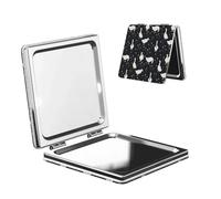 Fashionable Goose Compact Mirror Pocket Mirror, Small Travel Makeup Mirror for Women, 1X/2X Magnification Portable Mirror, Cute Mini Mirror for Purse - Square