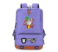 Fashionable Gorilla Tag 17-liter Children's Backpack with Laptop Compartment - Lightweight and Durable Oxford Cloth Schoolbag, Suitable for Students' Campus, Travel and Daily Use (A2)