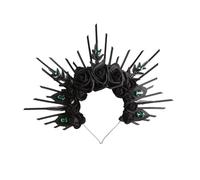 Fashionable Gothic Rose Headband, Stylish Rose Decorated Headband, Attractive Headpiece for Unique Fashion Statements, Adjustable Flower Headpiece