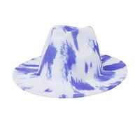 Fashionable Graffiti Cap Wool Retro | Warm Big Brim Hat Adult Dancer Prop Street Dancer for Stage Performance Cowboy Cowgirl Fashionable