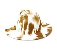 Fashionable Graffiti Cap Wool Retro | Warm Big Brim Hat Adult Dancer Prop Street Dancer for Stage Performance Cowboy Cowgirl Fashionable