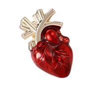 Fashionable Heart Shaped Brooch Lapel Pin Human Body Organ Backpack Badge Fashion Accessory For Parties And Event Stylish Alloy Pin