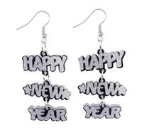 Fashionable Holiday Earwear Happy New Year Pendant Drop Earrings Chinese Festival Themed Ear Rings Ear Accessories