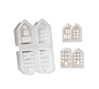 Fashionable House Sturdy Silicone Keychain Mould Set Craft Supplies Epoxy Resin Letter Charm for Personalize Jewelry Christmas Decoration Mould