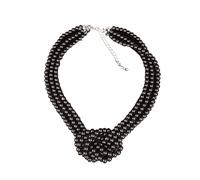 Fashionable Imitation Pearls Beaded Necklace Multilevel Bead French Choker Adjustable Length Neckchain For Women Party Ready Necklace