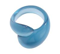 Fashionable Irregular Geometric Acrylic Rings For Women Girls Trendy Water Droplets Acrylic Rings Party Accessories Statement Jewelry For Women