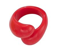 Fashionable Irregular Geometric Acrylic Rings For Women Girls Trendy Water Droplets Acrylic Rings Party Accessories Statement Jewelry For Women