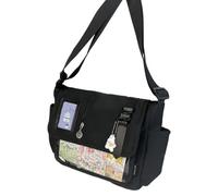 Fashionable Japanese School Styles Nylon Handbag For Anime Fans Practical And Spacious Shoulder Crossbody